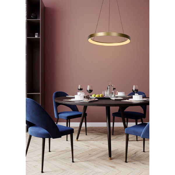 LAMPA wisząca VIDAL 46403/48/02 Lucide okrągła OPRAWA zwis LED 48W 2700K ring złoty