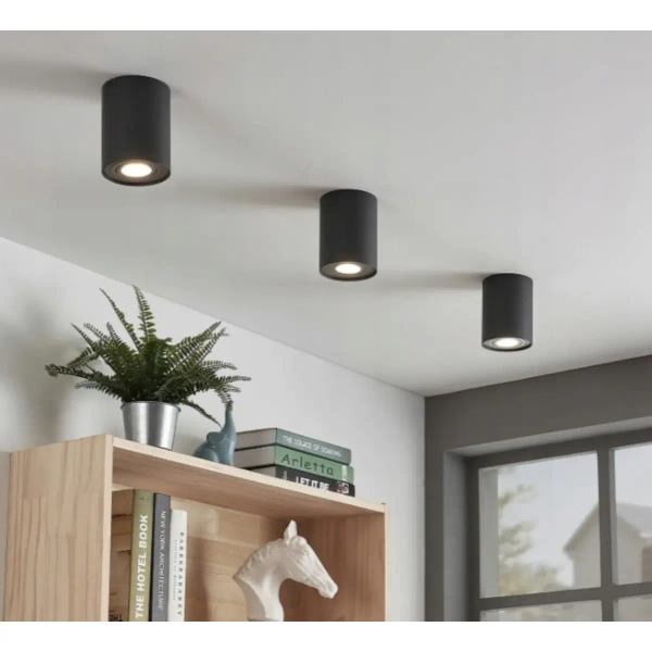 Sufitowa lampa tuba Valse SLP6318 metalowy downlight czarny