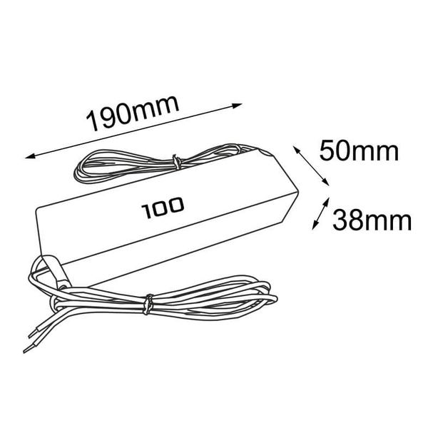 Zasilacz do magnetycznych szyn 6581 Shilo 100W biały