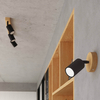 Lampa nasufitowa na listwie Verdo SL.1294 do kuchni drewniana czarna