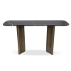 Czarna komoda ESSENZA MM001501100386 złota dekor marmuru 150cm