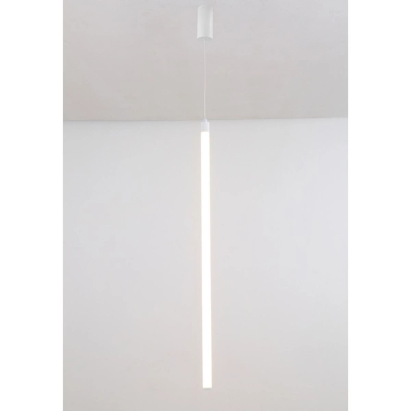 Lampa pojedyncza wisząca podłużna LED 20W 3000K biała Ray OUTLET