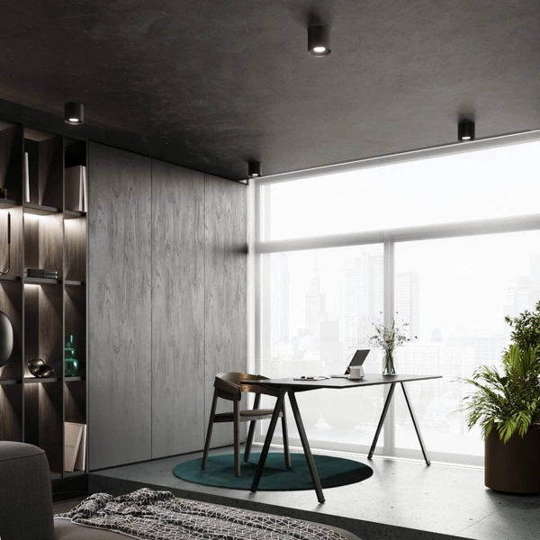 Lampa sufitowa do salonu Mika SL.1281 downlight metalowa czarna