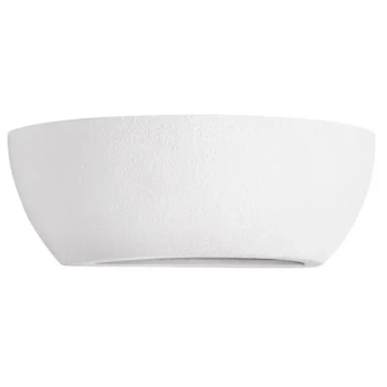 Gipsowa lampa ścienna BENAVIX LE45568 półokrągła biała