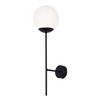 Nowoczesna lampa ścienna Savoy K-4926 czarna sypialniana kula