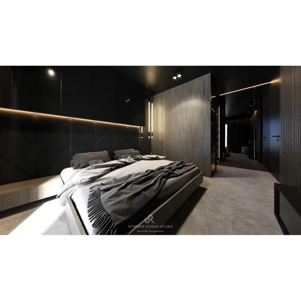 Wisząca lampa designerska ALHA 9071 Shilo LED 30W 3000K czarna