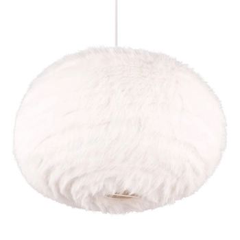 Lampa wisząca Furry R31581901 kulista pluszowa biały