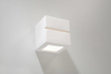 Kinkiet LAMPA ścienna SL.0230 ceramiczna OPRAWA przyścienna kostka cube biała
