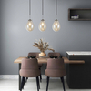 LAMPA wisząca FONDI LP-1214/3P Light Prestige szklana OPRAWA kaskada zwis przezroczysty