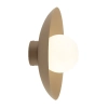 Naścienny kinkiet Slate 10936 metalowa tarcza mleczna kula beżowy