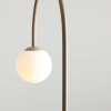 Stojąca lampa podłogowa do salonu UNA 1116A17 Aldex kulista beżowy