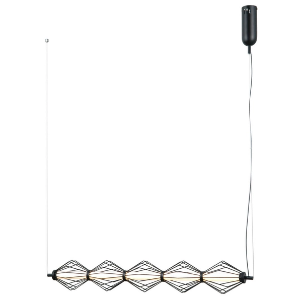 Metalowa lampa wisząca Sevil PND-34403-5-BK LED 125W 3000K czarny