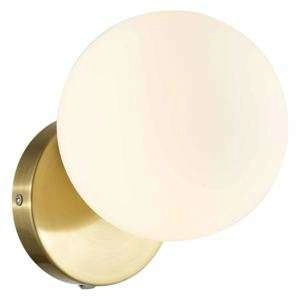 Kinkiet LAMPA ścienna CGBALLPLATE2 COPEL loftowa OPRAWA szklana kula ball modernistyczna biała złota