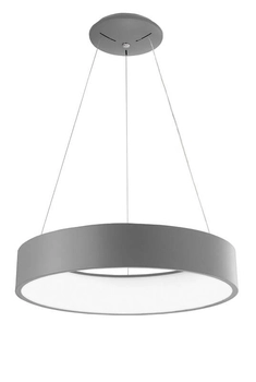 Okrągła lampa wisząca Tome Smart do kuchni LED 42W szara
