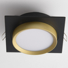 Lampa podstropowa Hoop DL086-GX53-SQ-BG downlight czarna złota