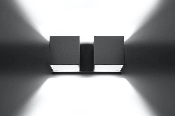 Kinkiet LAMPA ścienna SL.0658 loftowa OPRAWA metalowa cubes kostki szare