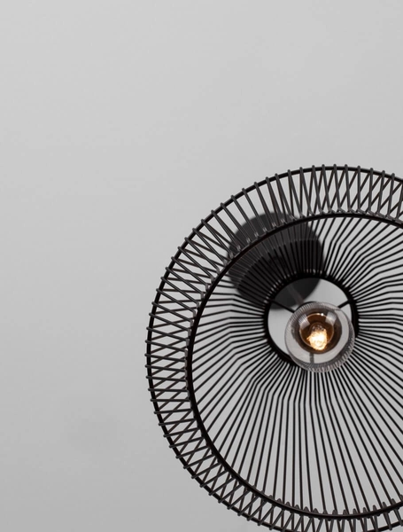 Druciana lampa wisząca GUAYMAS LE42928 Luces Exclusivas loftowa czarna