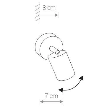 Reflektorek LAMPA ścienna EYE SPOT 6014 Nowodvorski sufitowa OPRAWA metalowy SPOT kinkiet regulowany biały