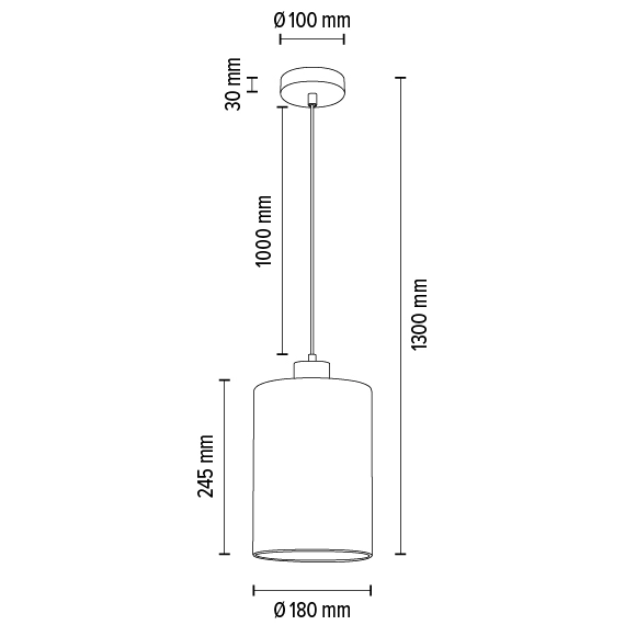 lampa wisząca ZEFIR 112860174 szklana zwis loftowy biały drewno