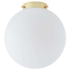 Skandynawska LAMPA sufitowa ALUR 10729105 Kaspa szklana OPRAWA kulista hygge ball złota biała