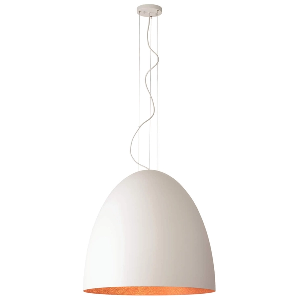 Nowoczesna lampa wisząca Egg 10325 Nowodvorski do przedpokoju biała