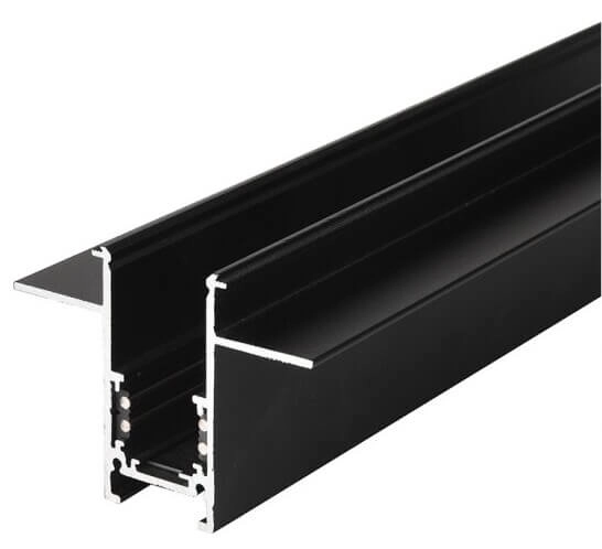 Wpuszczana szyna Track Magnetic 52 Gips2 AZ4648 z zaślepkami 1.5m czarny