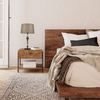 Nocna lampka abażurowa Nerom TB-22374-BK Italux klasyczna czarny szary