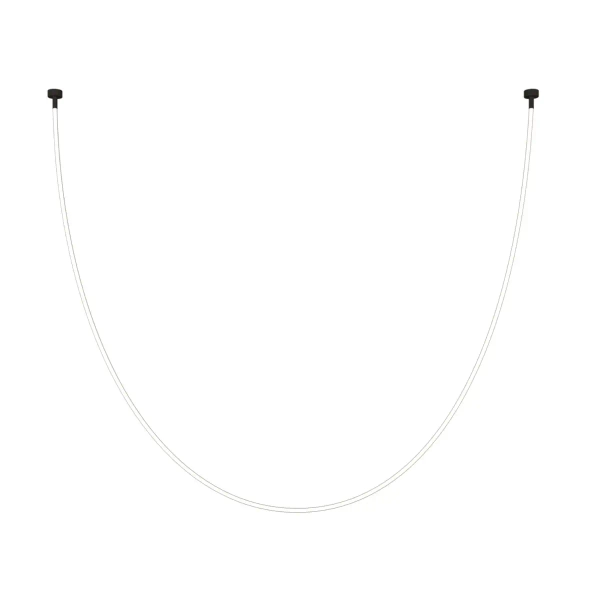 Lampa wisząca wąż ledowy SNAKE MD1021-3 biała czarna metal PVC LED 45W 3000K 3M nad stół