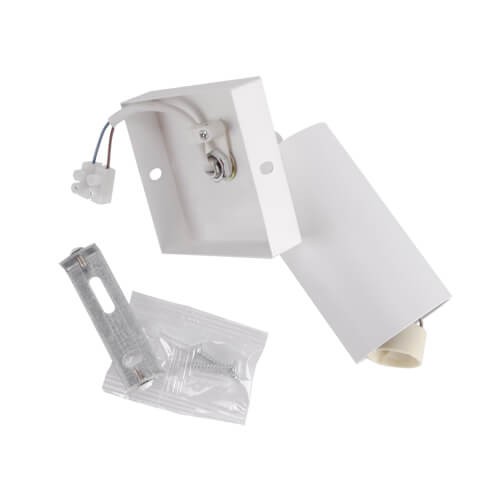 Kinkiet LAMPA ścienna MANAM 03759 Ideus metalowa OPRAWA regulowana tuba reflektorek okrągły biały