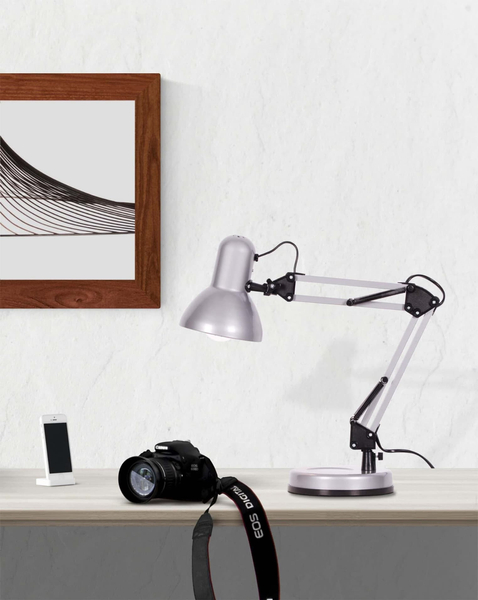 Metalowa lampa nocna Cosmo K-MT-COSMO Kaja do sypialni czarna srebrna