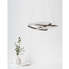 Salonowa lampa wisząca wstążka Ibiza LE41654 LED 43W 3000K brązowa biała