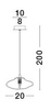 Wisząca lampa glamour NAYARIT LE42898 do salonu crystal złota