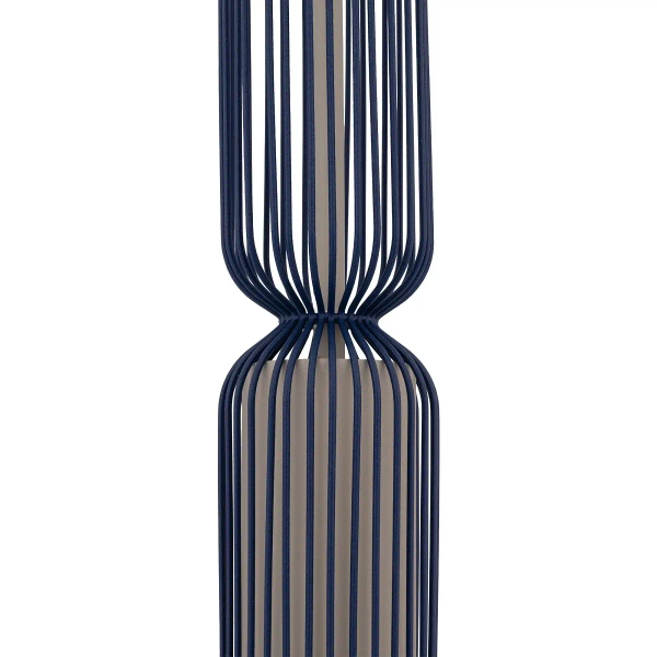 Podłużny klosz do lampy CAMELEON SINGLES 12211 granatowy beżowy