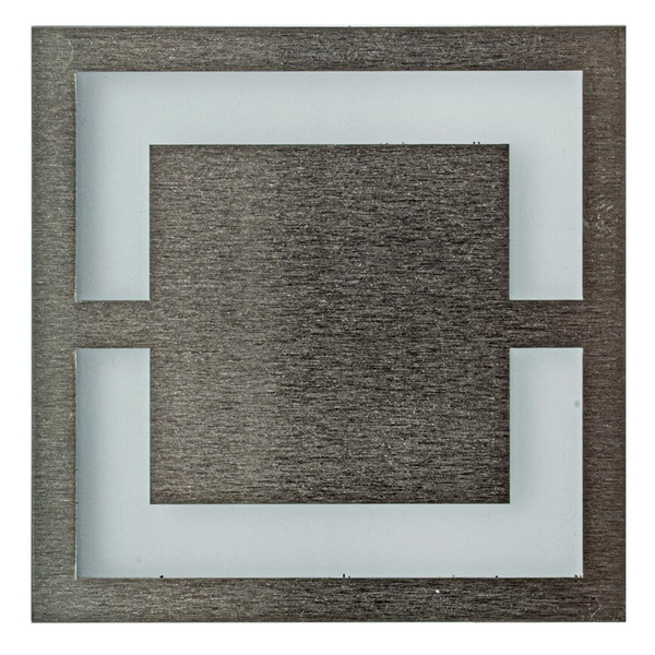 Lampa schodowa ścienna Quadro EKS0965 LED 0,6W 6500K płytka biały srebrny