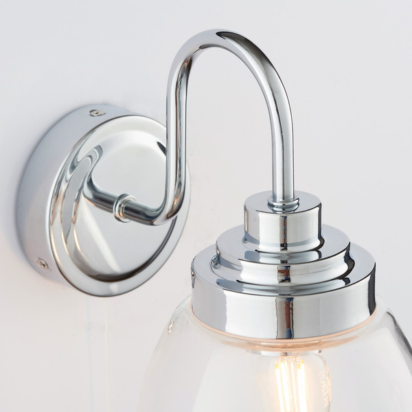 Kinkiet do łazienki Hampton 76304 Endon włącznik elipsa IP44 chrom