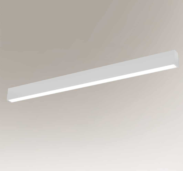 LAMPA sufitowa NUMATA 1963 Shilo metalowa OPRAWA plafoniera liniowa LED 16W 3000K listwa biała