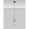 Lampa wisząca szklana JAREVIA LE45124 LED 3W 3000K nad wyspę niebieska