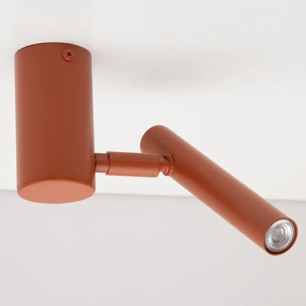 Minimalistyczna lampa sufitowa Sopel 41467 ruchoma tubka ceglana
