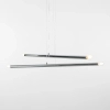 Wisząca lampa metalowa TUBO 1072L4 nad wyspę tuba chrom