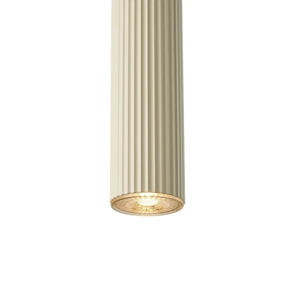 Jadalniana lampa wisząca Vico 2412103009 metalowa tubka beżowa
