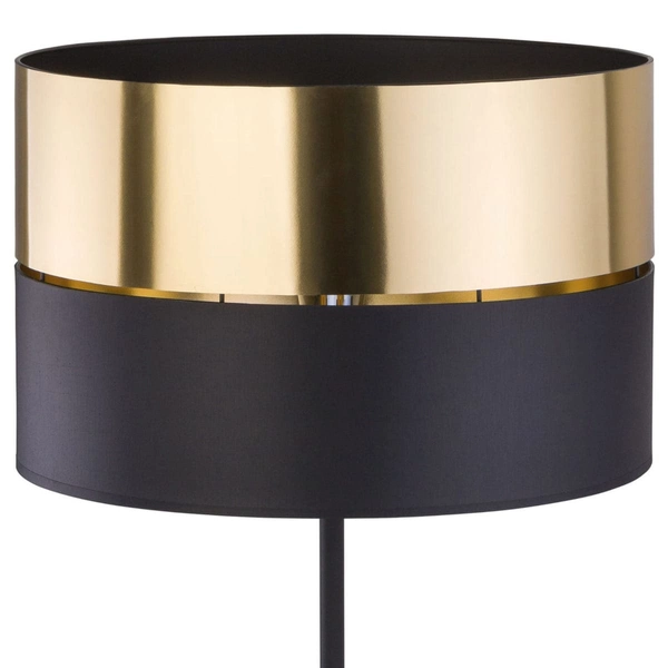 Lampa podłogowa loft Hilton 5465 TK Lighting okrągła czarna złota