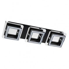 Plafon LAMPA sufitowa LIKYA LED-3 03136 Ideus prostokątna OPRAWA metalowa LED 15W 4000K ścienna chrom wenge