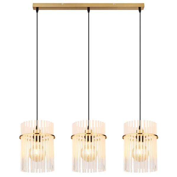 Żyrandol potrójny GORLEY 15698-3HM metalowy glamour złoty