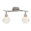 Metalowa lampa sufitowa Joya 00213/15 podwójna szklana chrom
