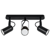 Regulowana lampa sufitowa Lofta 04395 Ideus metal reflektorki czarna