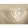 Lampa wisząca sznur Lasso MSE1501100495 LED 70W 3000-4000K wąż złota biała