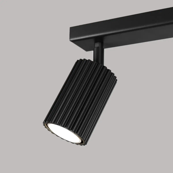 Sufitowa lampa regulowana Karbon SL.1580 na listwie czarna