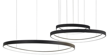 Lampa wisząca Amanda AZ5027 LED 150W ringi czarna