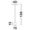 Lampa podłogowa CORUNA LE44434 LED 33W 3000K do salonu zielona