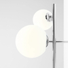 Nowoczesna lampa ścienna DIONE 1092Y4 Aldex balls kinkiet do salonu chrom